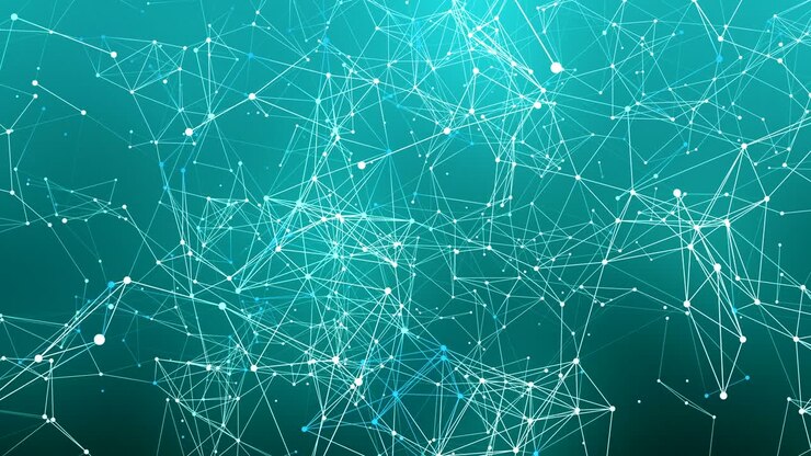 sfondo geometrico astratto con linee e punti