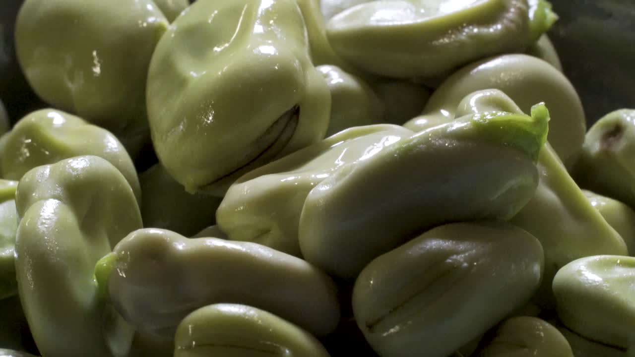 Close-up of Fresh Fava Beans
