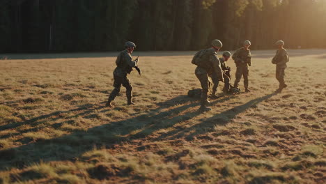 soldiers conducting a field training exercise