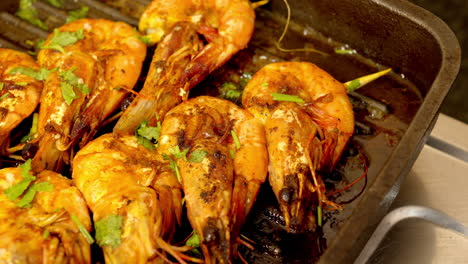 grilled shrimp on skewers