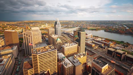 cincinnati, ohio, usa downtown skyline