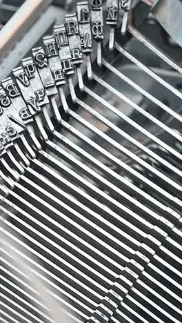 detail of retro typewriter