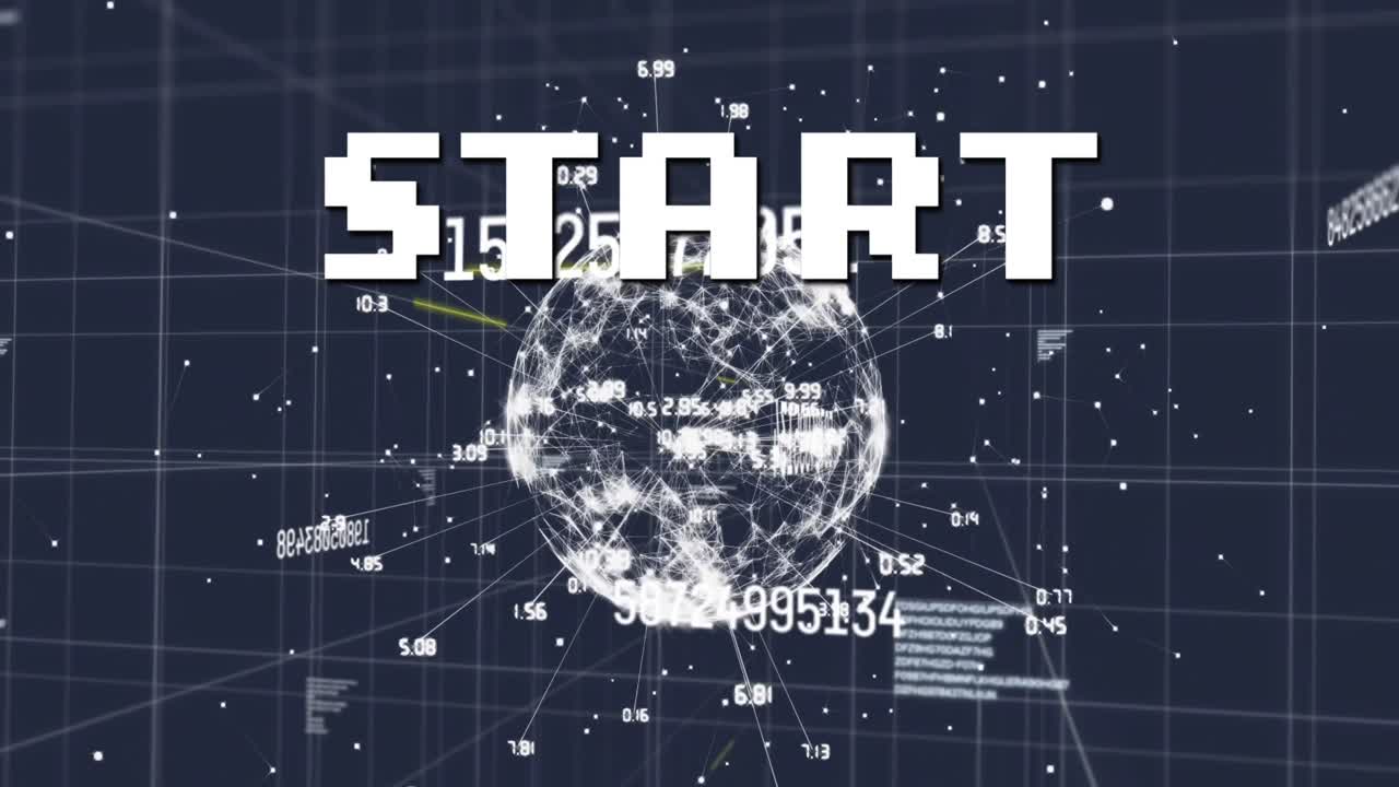 연결 네트워크를 통해 시작 텍스트의 애니메이션 및 그리드에 대한 데이터 처리