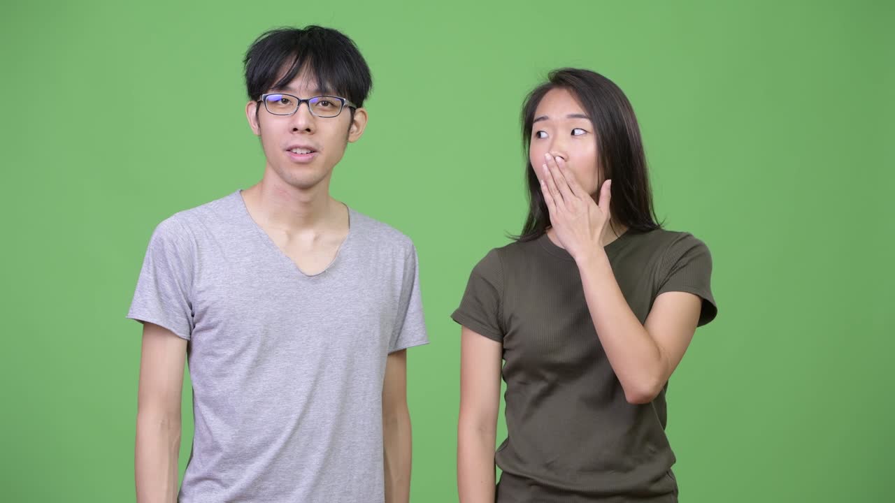 Young Asian couple together