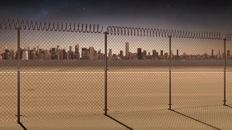 conceptual borders animation for modern city