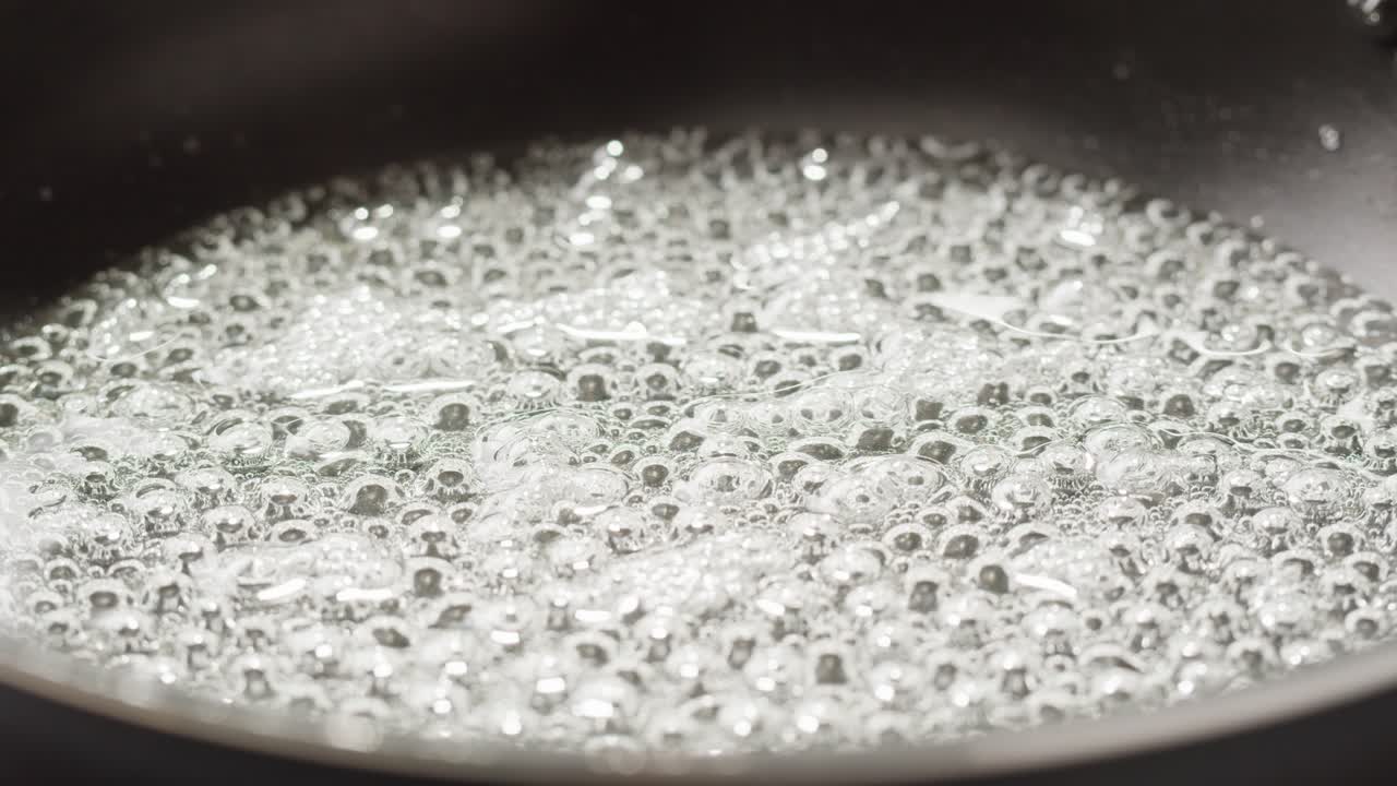 Boiling Sugar Syrup in a Pan