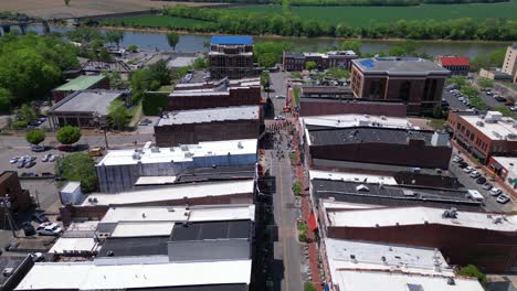 aerial view of shoot for the movie holland michigan