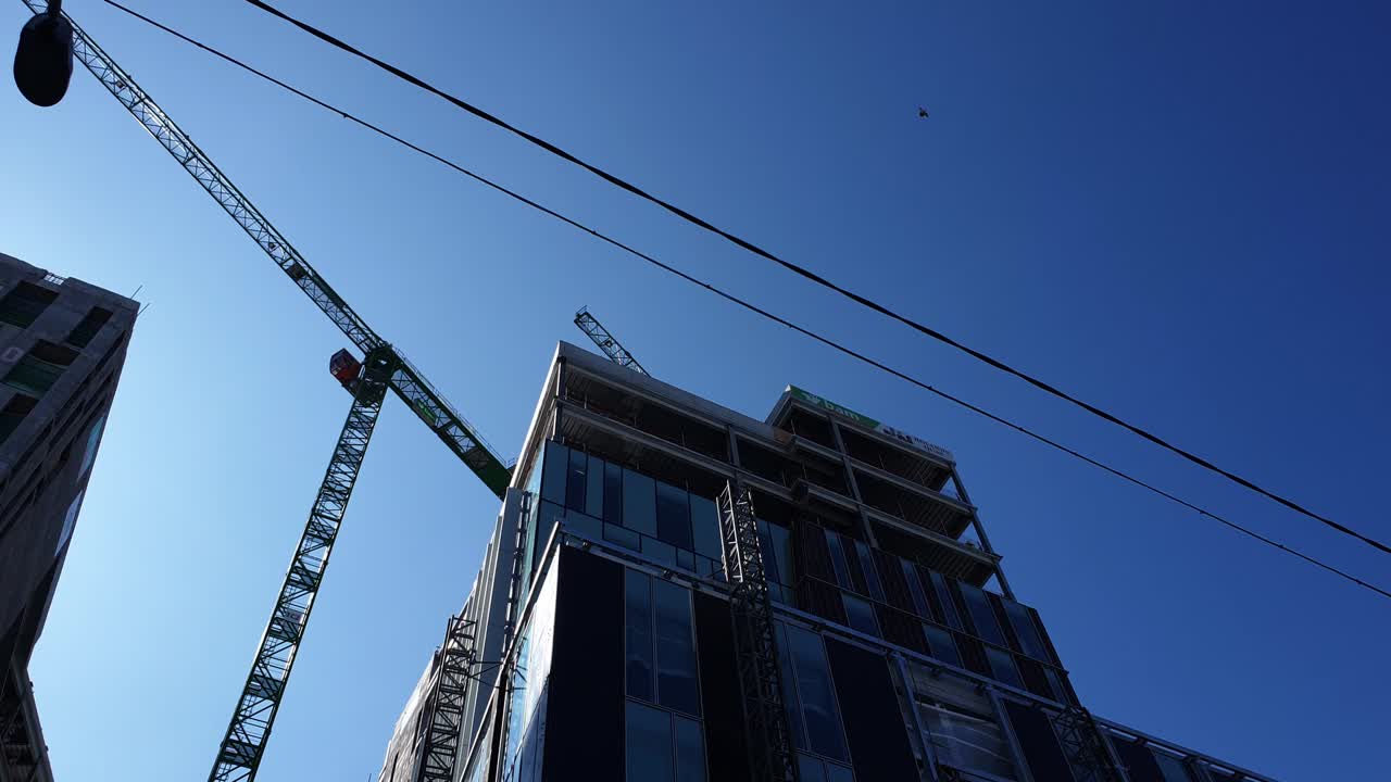 sitio de construcción en un complejo de apartamentos en parte del centro digital de dublín