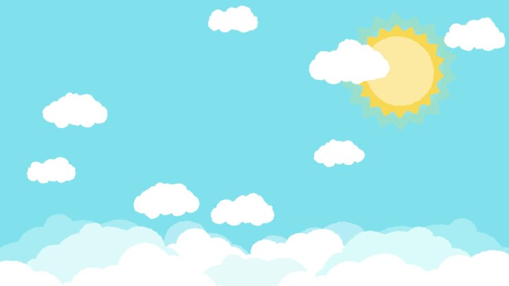 Motion Graphic of Blue sky background