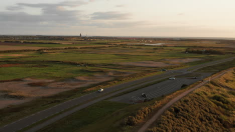 Der-Strand-Von-Domburg-Während-Eines-Sommersonnenuntergangs