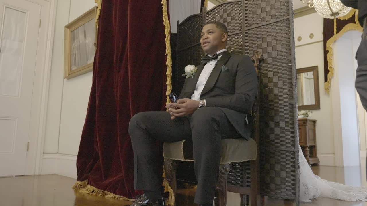 novio entrevistado el día de su boda