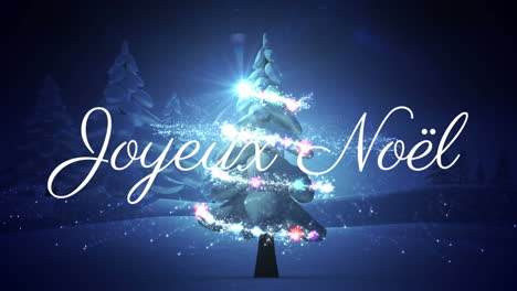 joyeux noã«l written over christmas tree