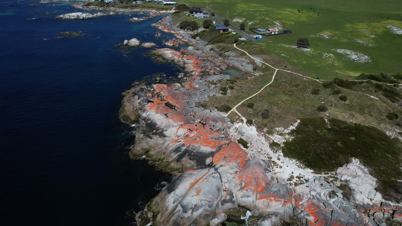 Luftfoto af The Gardens National Whale Trail, Koala Rock, Tasmanien, Australien - Dronefoto