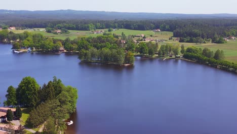 island in prealpine lake