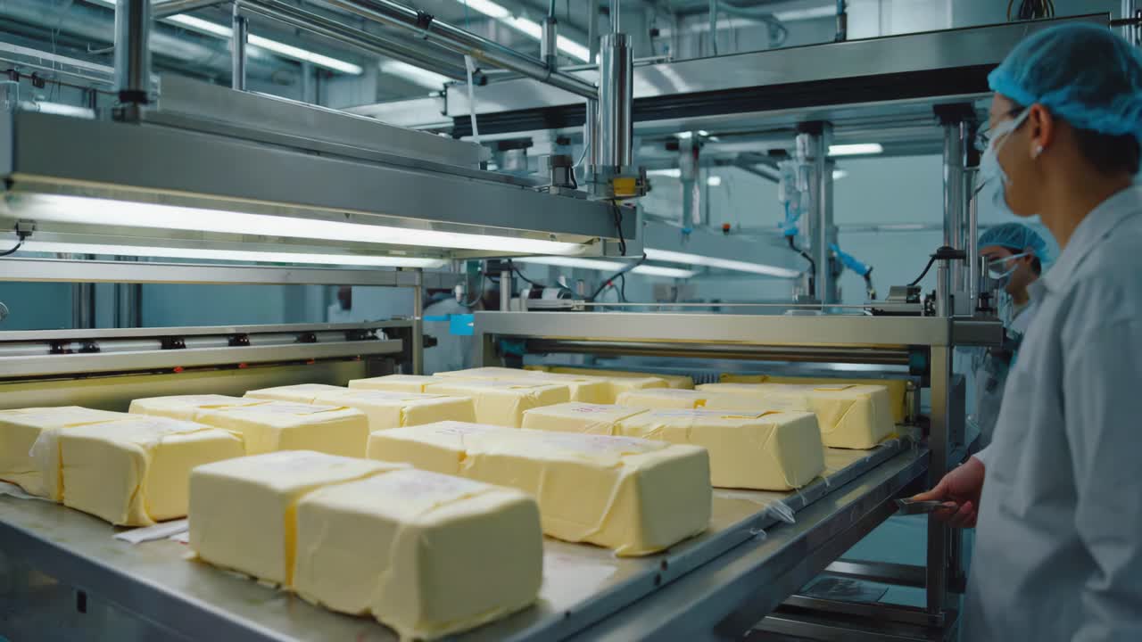 Butter Production in a Modern Food Processing Plant