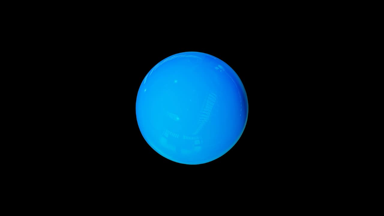 A vibrant blue bowling ball with a glossy finish, featuring dynamic swirls of darker blue hues. Its smooth surface ensures optimal grip and control for a perfect strike on the lanes.