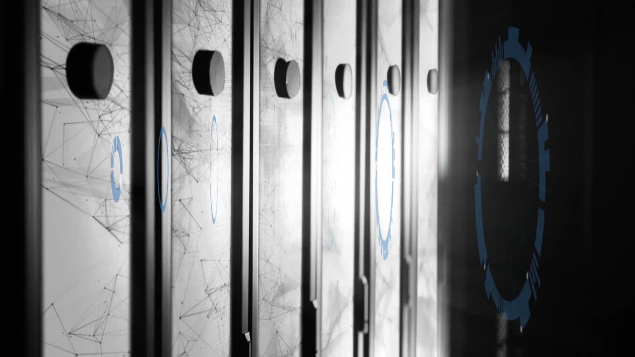 스 스캐닝과 서버 의 모양의 애니메이션