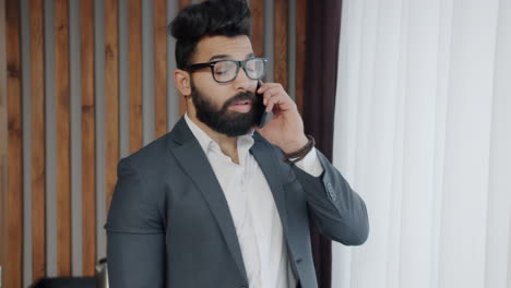 businessman on phone in office