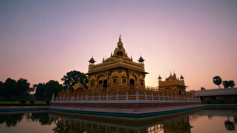 golden temple at sunrise/sunset