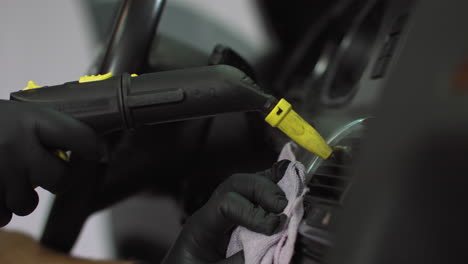 car interior steam cleaning