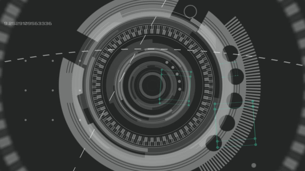 Animation of brain with technology and data processing