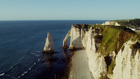 stunning coastal cliffs of etretat, france