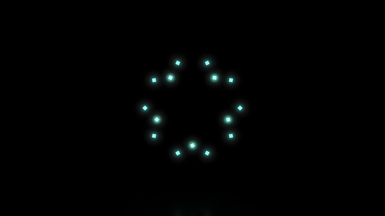 espectáculo de luces de estrellas en bucle