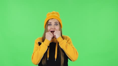woman expressing intense emotions (screaming and crying)