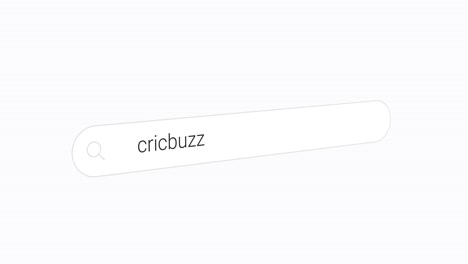 buscando en internet por el cricbuzz