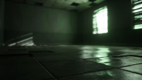 abandoned hospital room