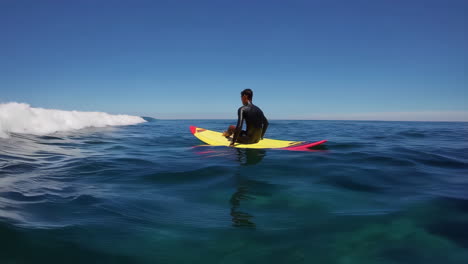surfing in the ocean