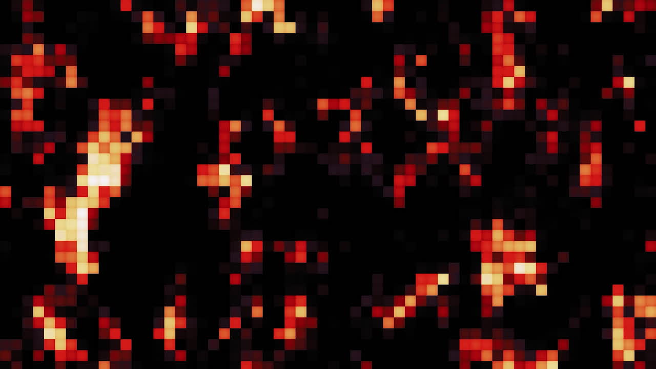 efecto de fuego pixelado