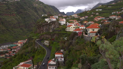 scenic mountain village in madeira, portugal