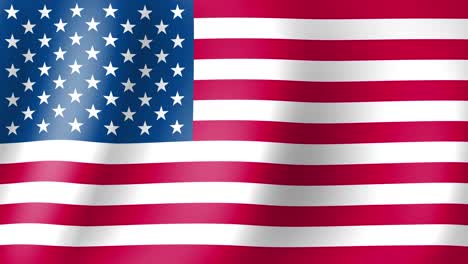 animation of united states flag waving in the wind