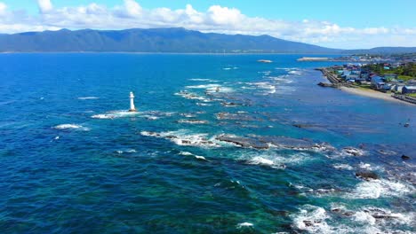 lighthouse off shore of shakotan, japan