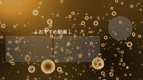 gradation bubbles particles japan language end card motion graphics