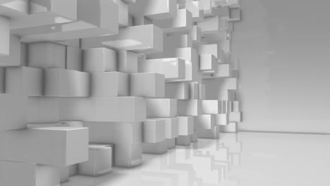 conjunto virtual moderno 3d render movimiento animación de fondo