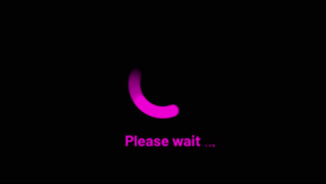 Loading screen with a &#039;Please wait...&#039; message