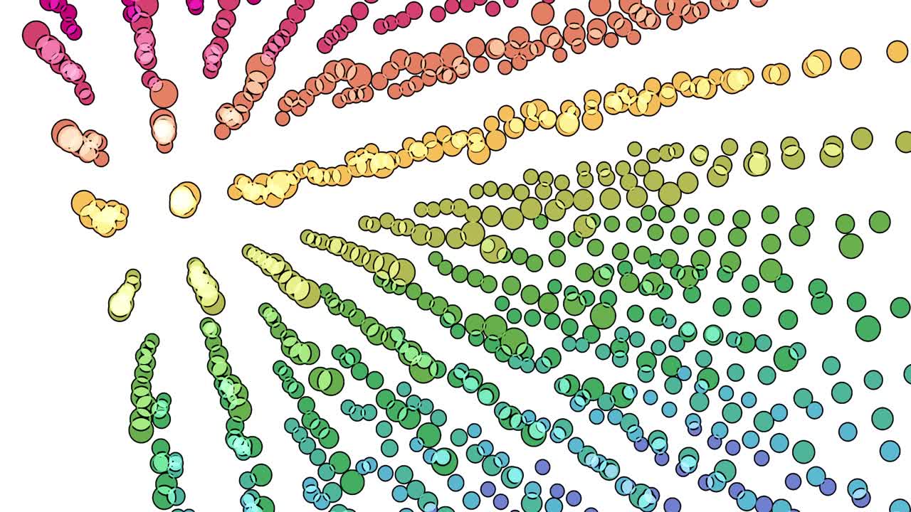 아름다운 거품 입자, 원 배경, 원, 추상적인 입자, 스폰지, 현대적인 스타일의 개념