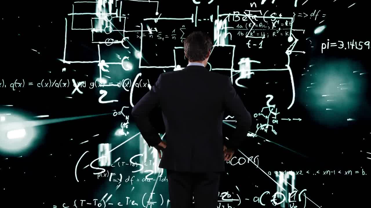 해를 찾는 수학적 방정식을 찾는 사람.