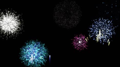 fuegos artificiales de colores [ bucle ]