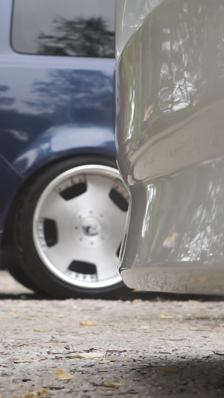 Close-up of Car Exhaust Pipes
