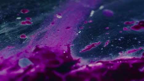 colourful, organic, liquids macro shots buzzing and flowing