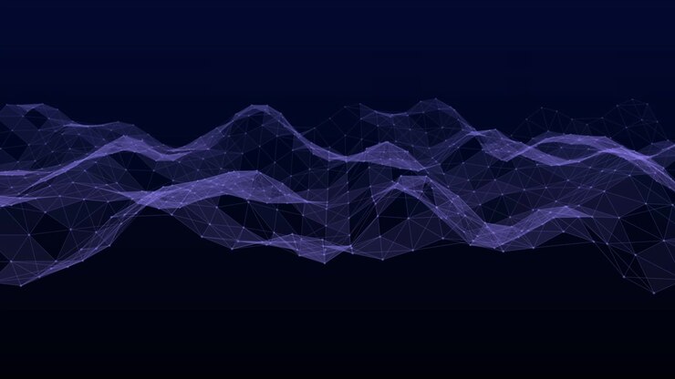 Abstract Digital Wave Network Background