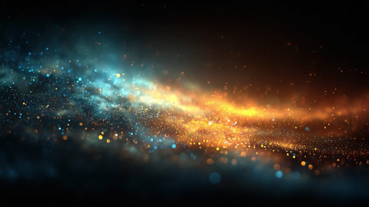 Un affascinante viaggio cosmico attraverso una galassia scintillante di stelle e colori, che mostra la bellezza dinamica dell'universo in movimento
