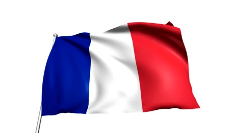 bandera de francia (en bucle, canal alfa)
