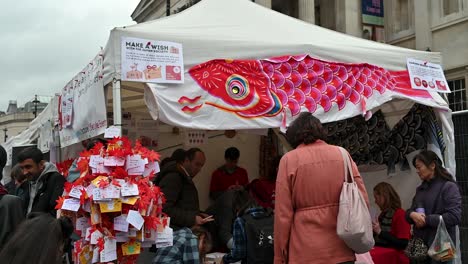 make a wish: japanese carp streamer festival in london