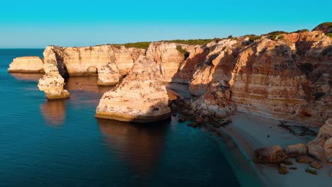 stunning aerial view of portugal's dramatic coastline at sunset