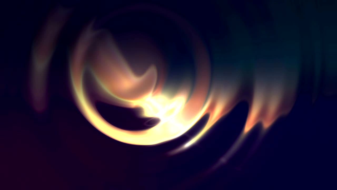 원형 파동 방울을 가진 활기찬 애니메이션 배경 루프