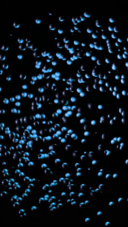 abstract blue and black spheres